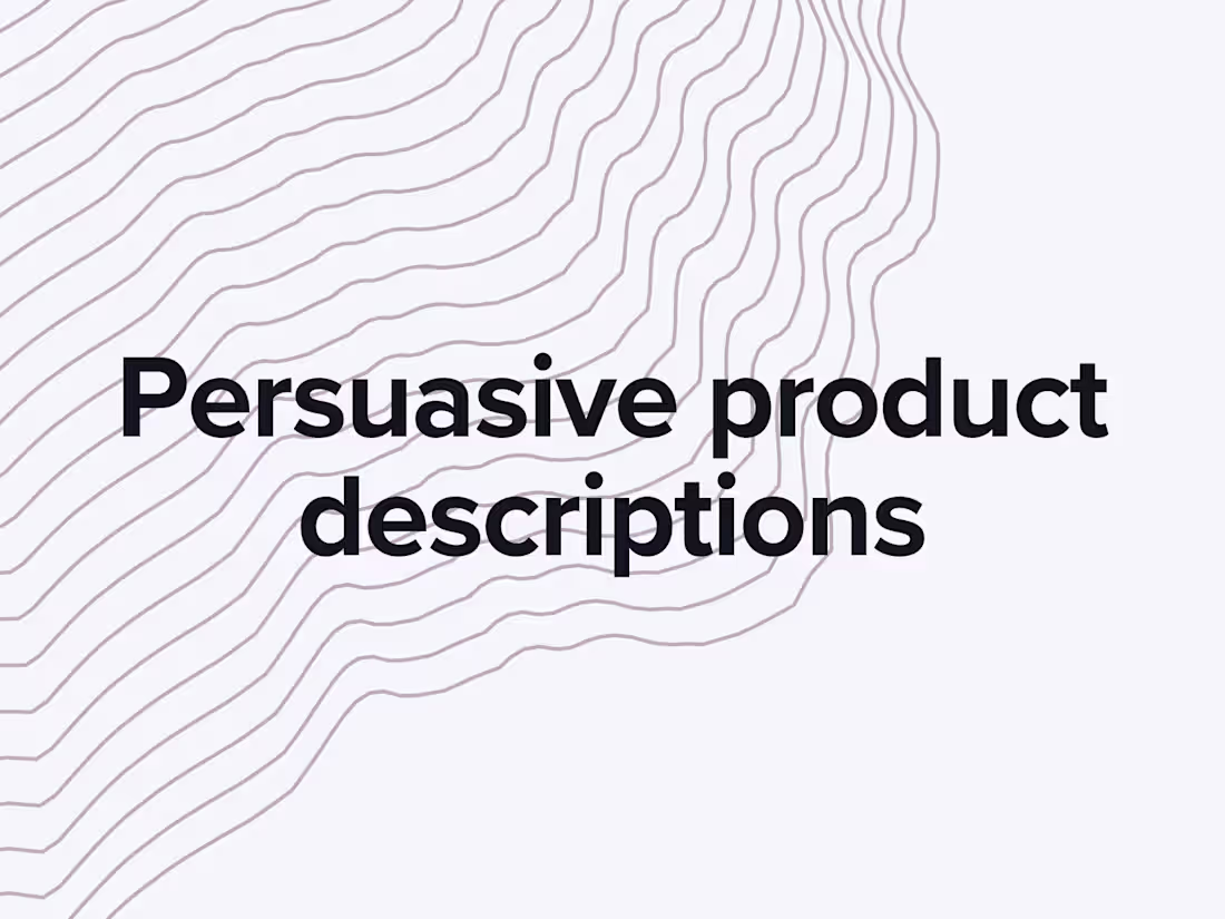 Cover image for Persuasive product descriptions