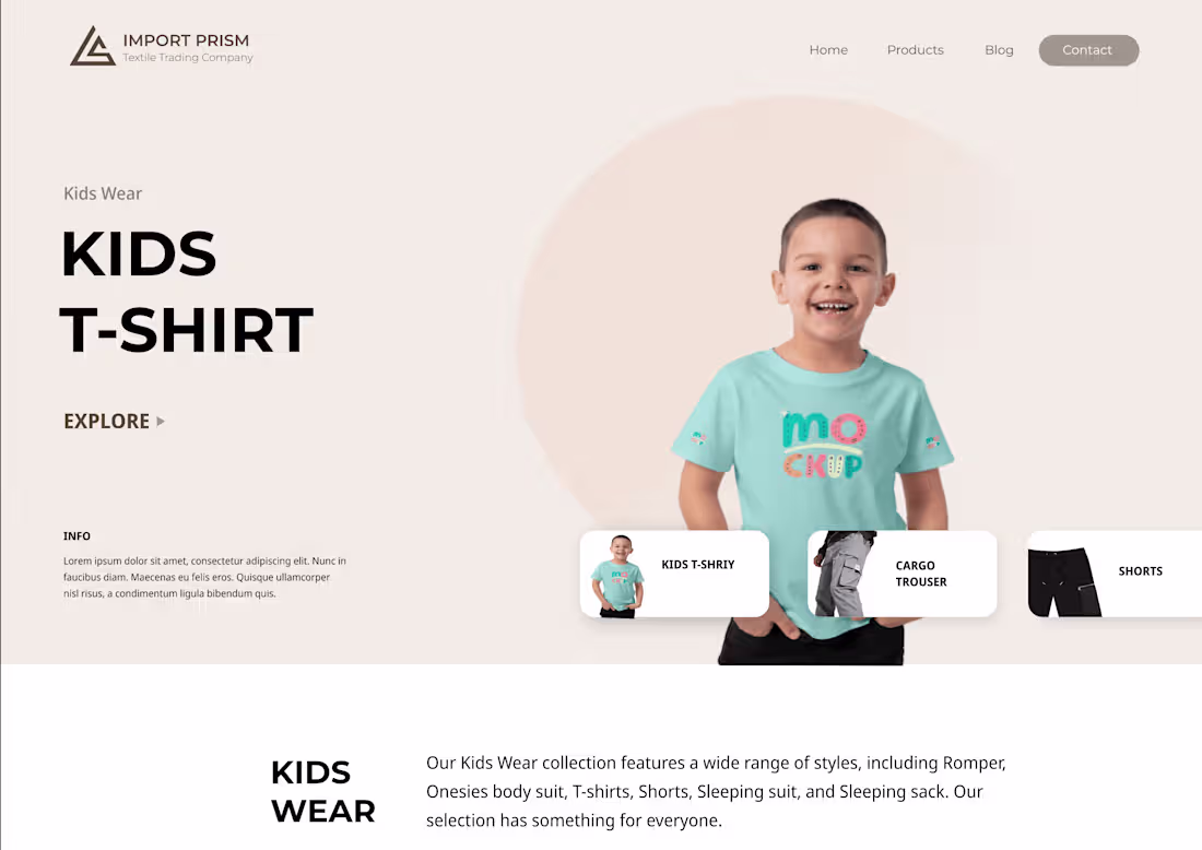 Cover image for Import Prism: Corporate Textile Website Development
