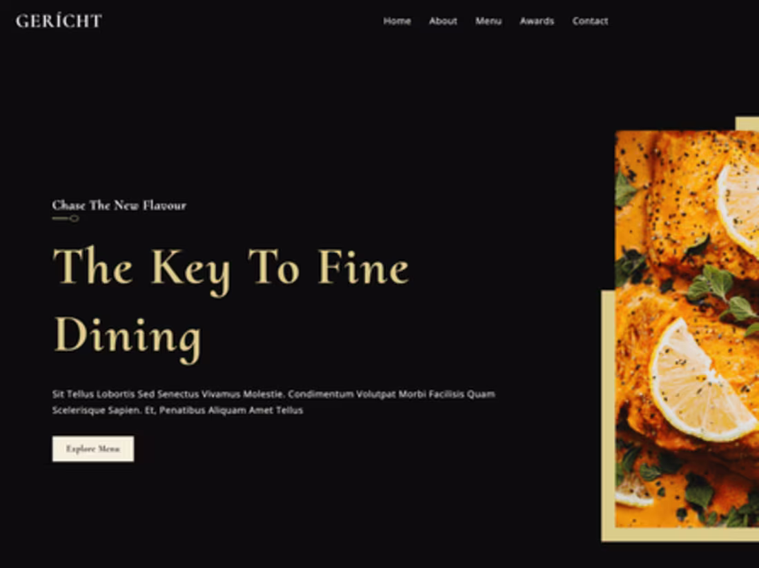 Cover image for Restaurant Website