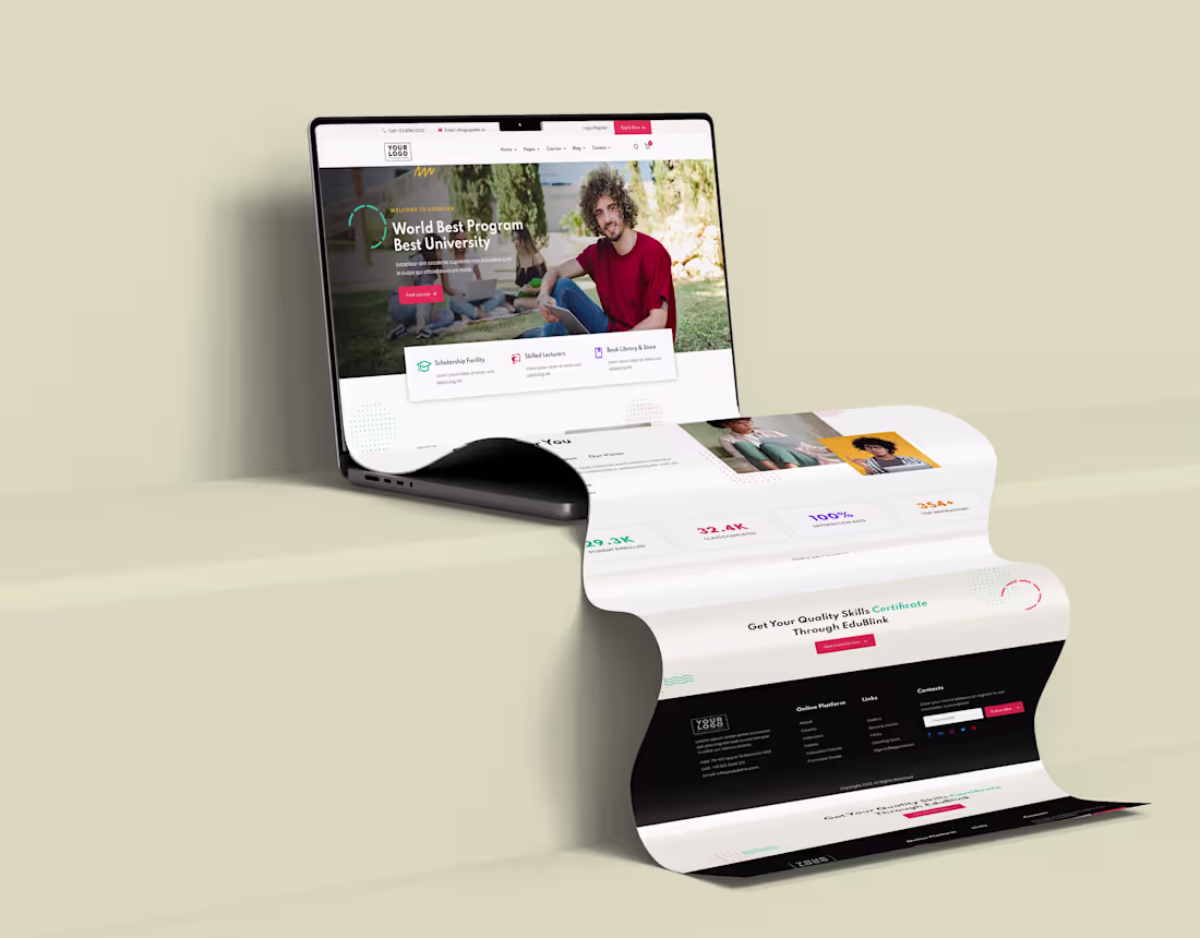 Cover image for Website For University