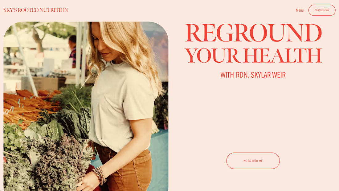 Cover image for Sky's Rooted Nutrition v.0 - Website