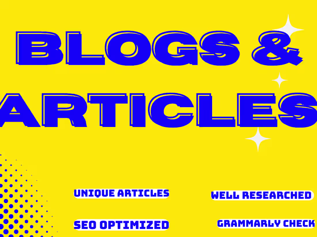 Cover image for I will write high quality SEO articles and blog posts 