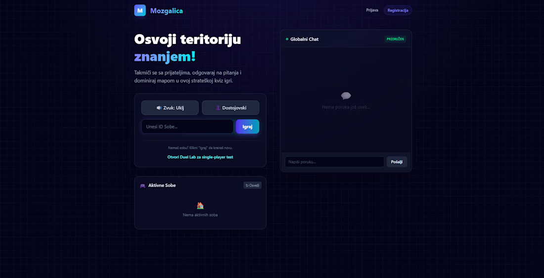 Cover image for Mozgalica - Real-Time Multiplayer Quiz Game