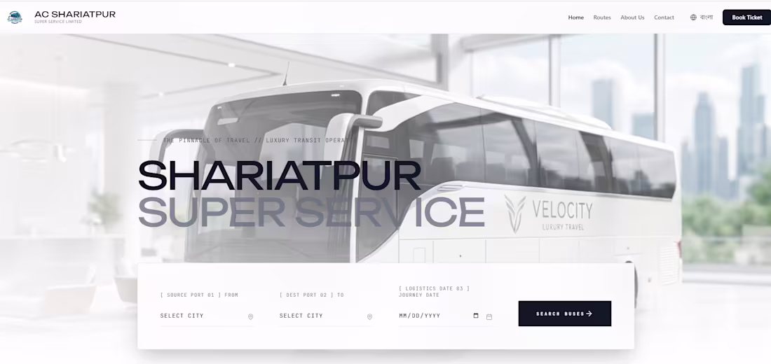 Cover image for A bus Company website 