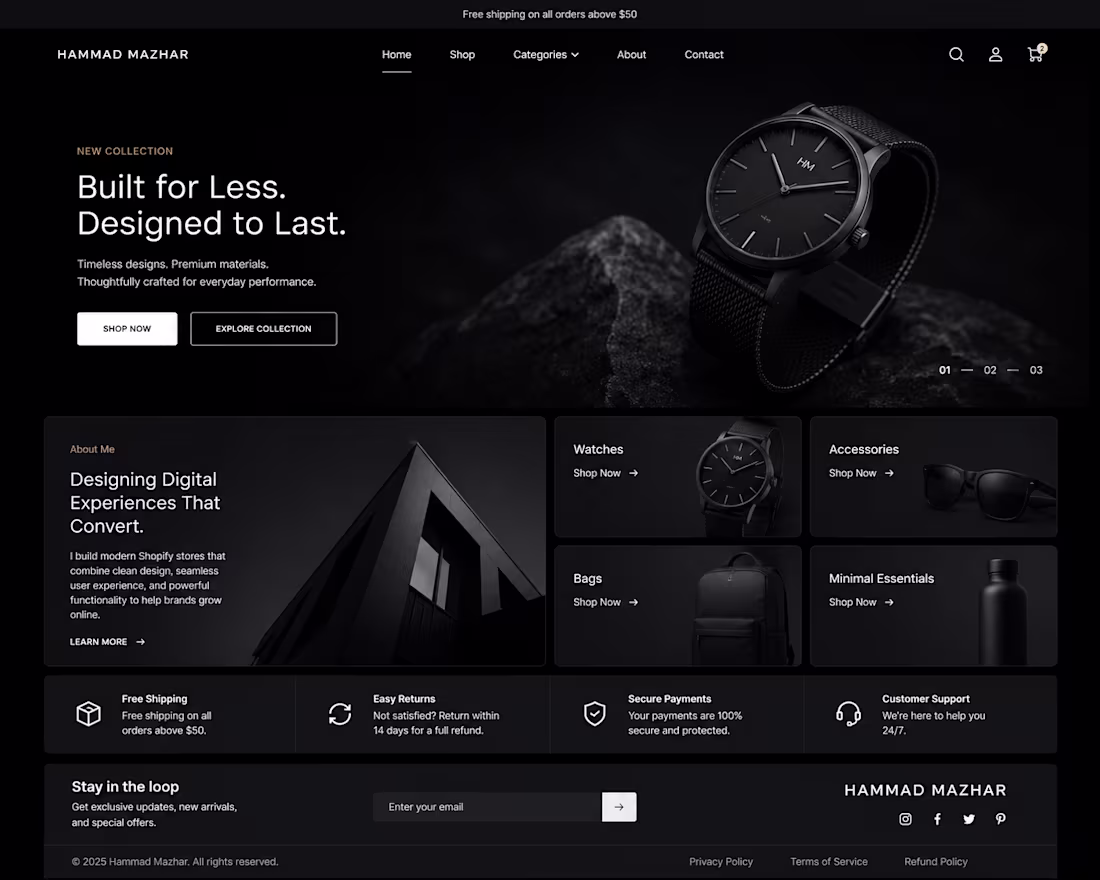 Cover image for Shopify ecommerce store development