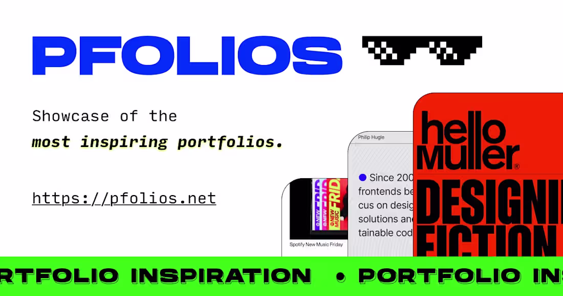 Cover image for PFOLIOS - Most Inspiring Portfolios