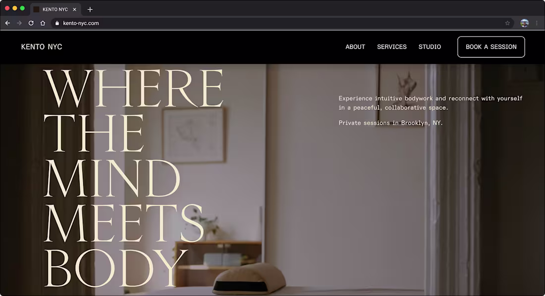 Cover image for KENTO NYC - BODYWORK STUDIO
