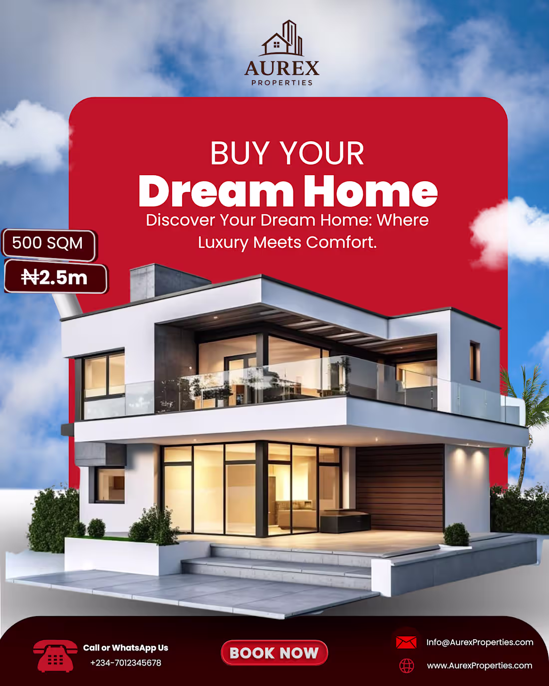 Cover image for Real Estate Social Media Poster. we help you pass a message ...