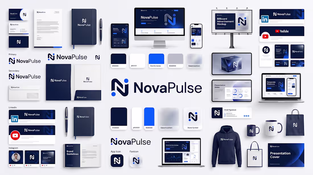 Cover image for Complete Brand Identity Design for AI Tech Startups