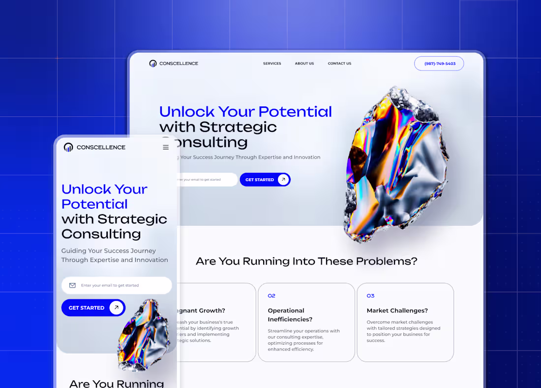 Cover image for Consulting Agency Web design in