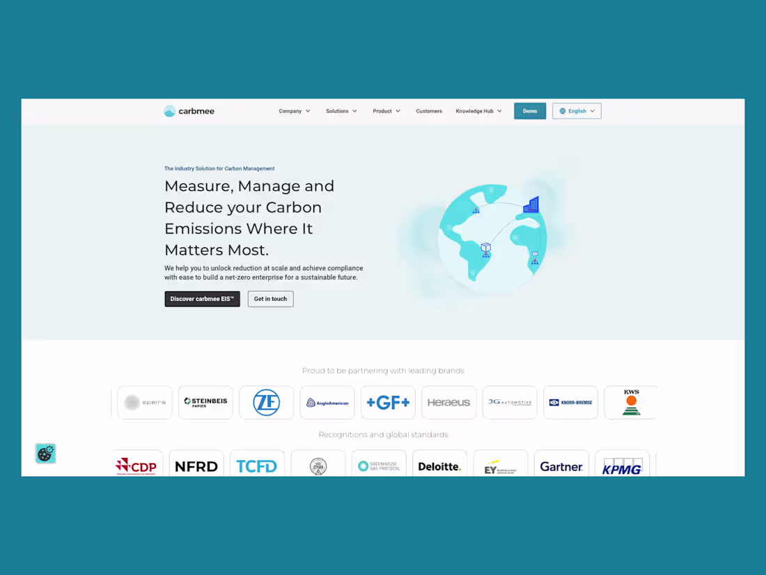 Cover image for Carbmee: Environmental Intelligence, Engineered for Business