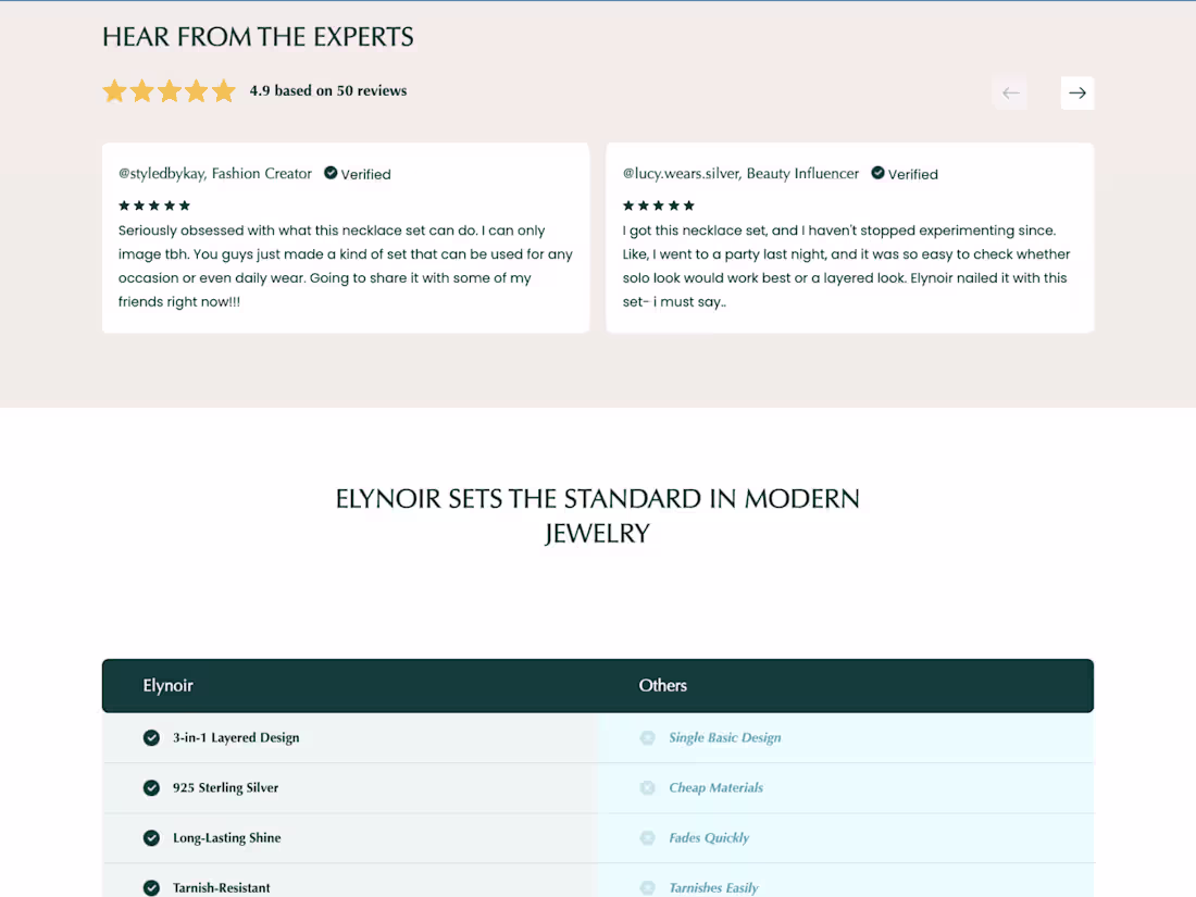 Cover image for Elynoir – Jewellery Store