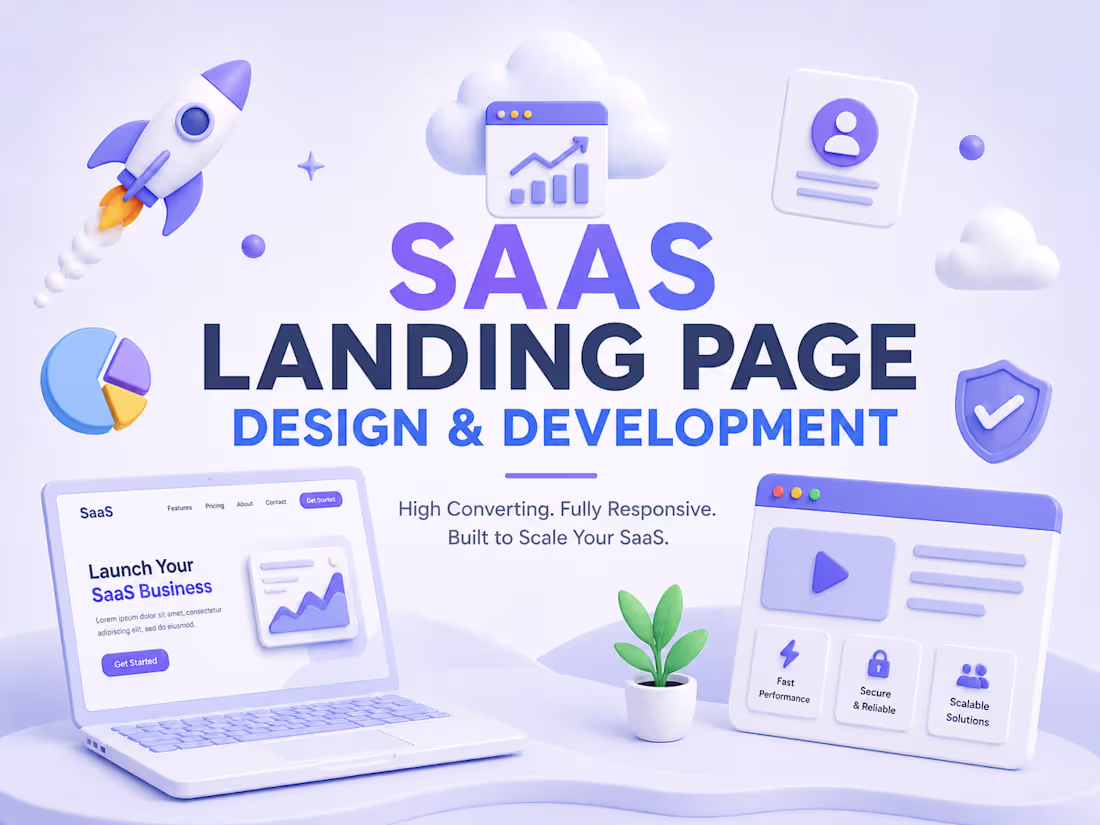 Cover image for SaaS Landing Page Design & Development