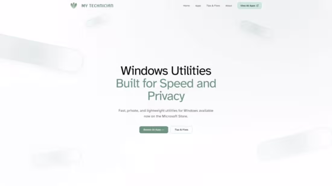 Cover image for My Technician Website