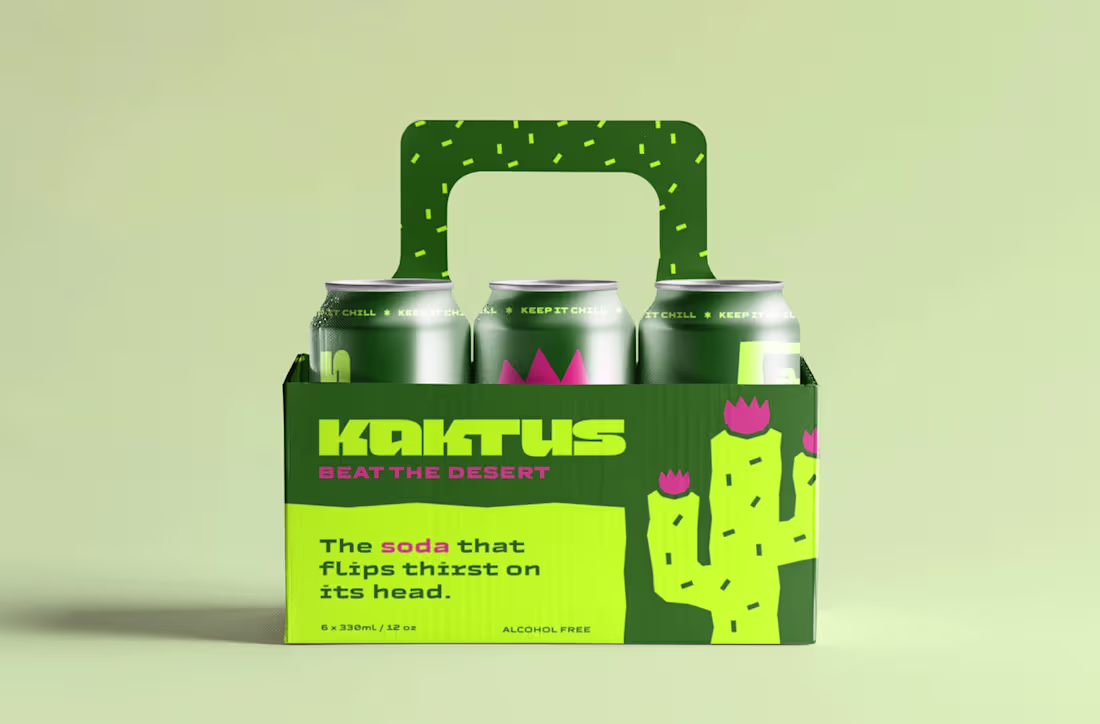 Cover image for Kactus Soda - Branding & Packaging Design