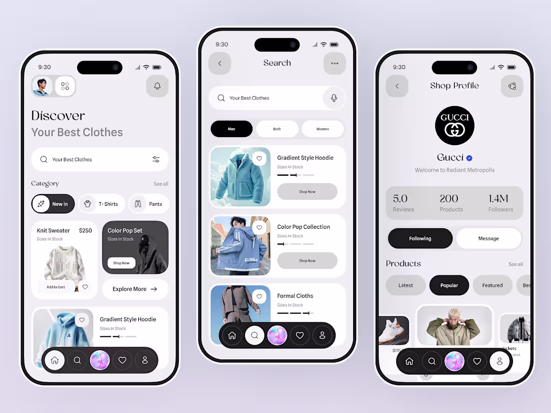 Cover image for Fashion eCommerce App UI/UX Redesign
