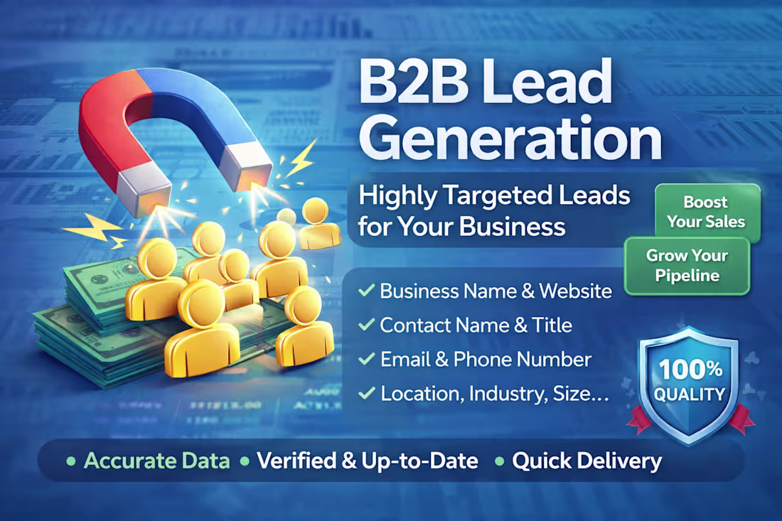 Cover image for Professional Lead Generation Specialist |