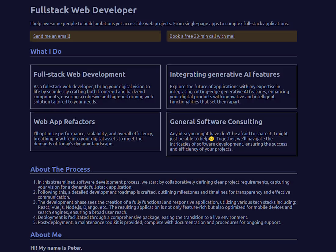 Cover image for Personal Website