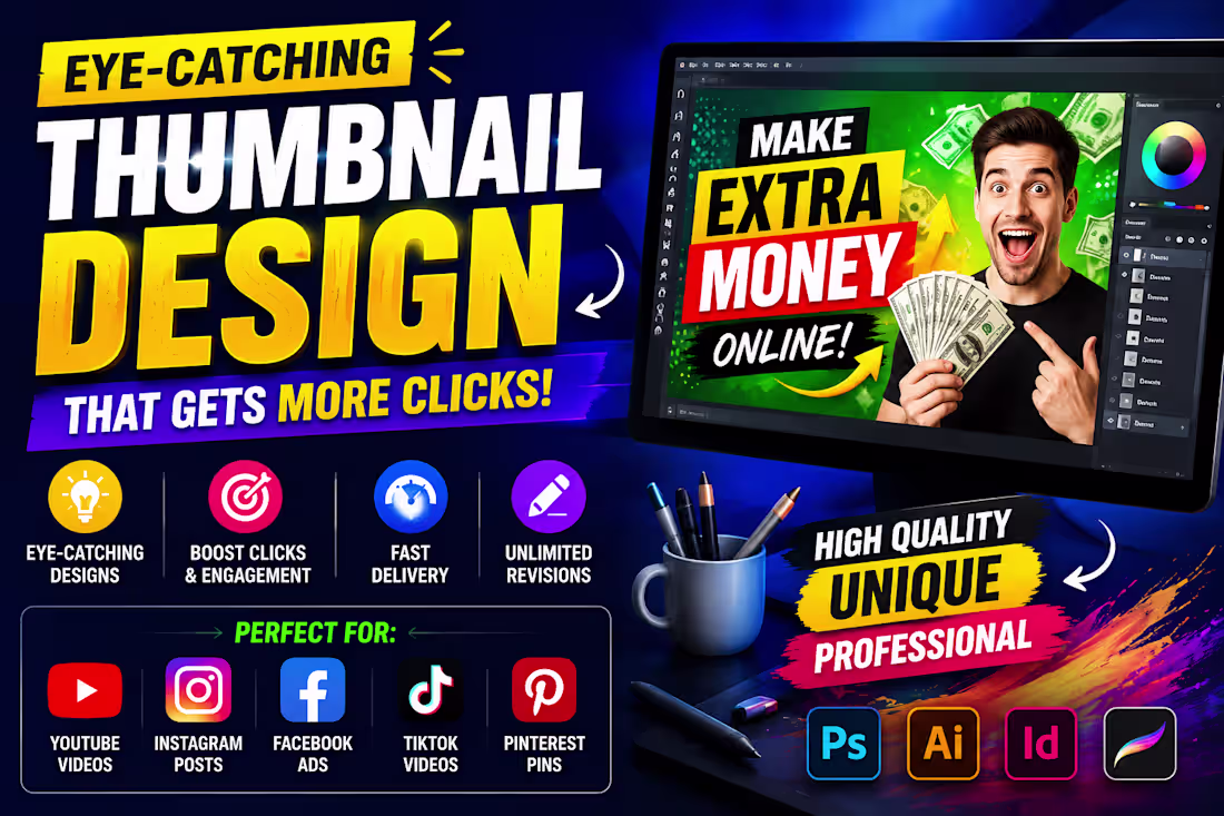Cover image for THUMBNAIL DESIGN FOR YOUR CONTENT