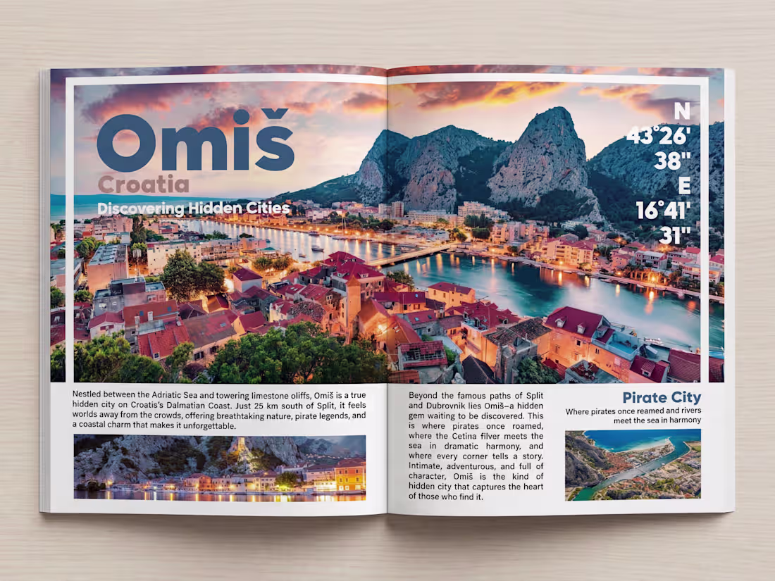 Cover image for An editorial travel publication focused