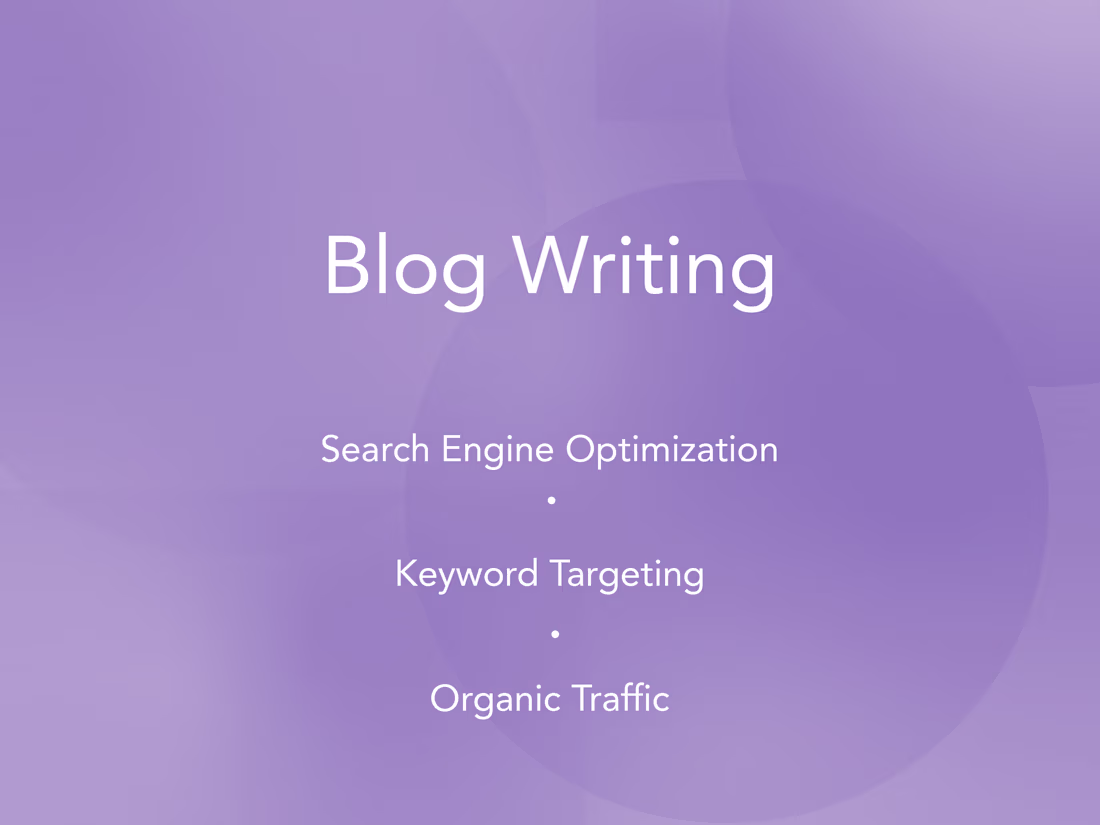 Cover image for SEO-Optimized Blog Content 