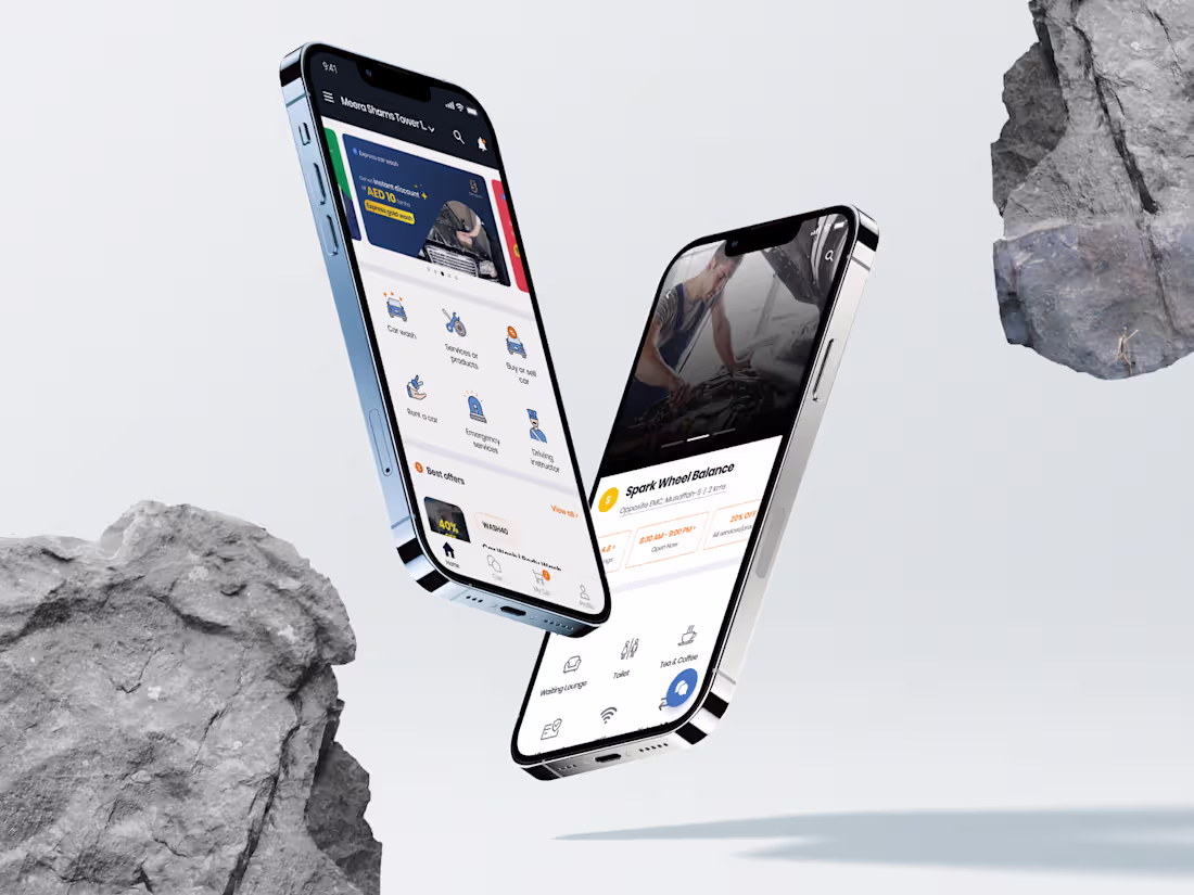 Cover image for Redesigned car service booking app - Sayaraa