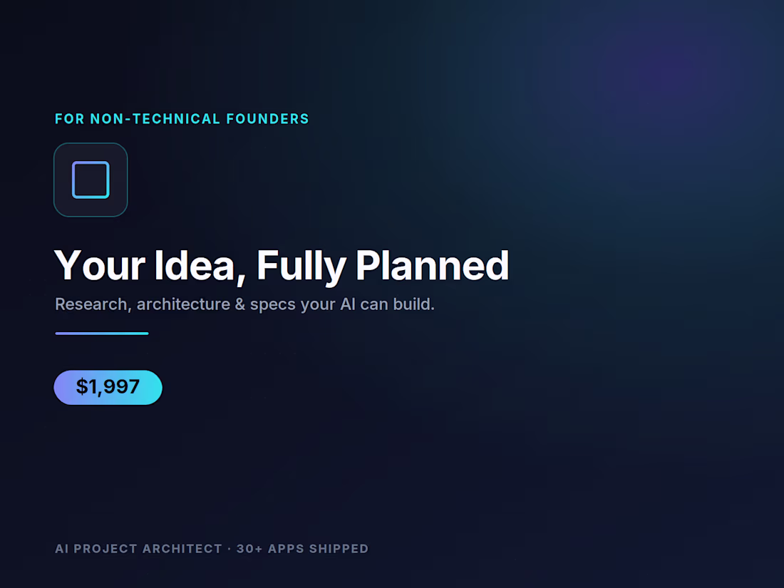 Cover image for  Idea to Launched SaaS — Full AI Project Blueprint