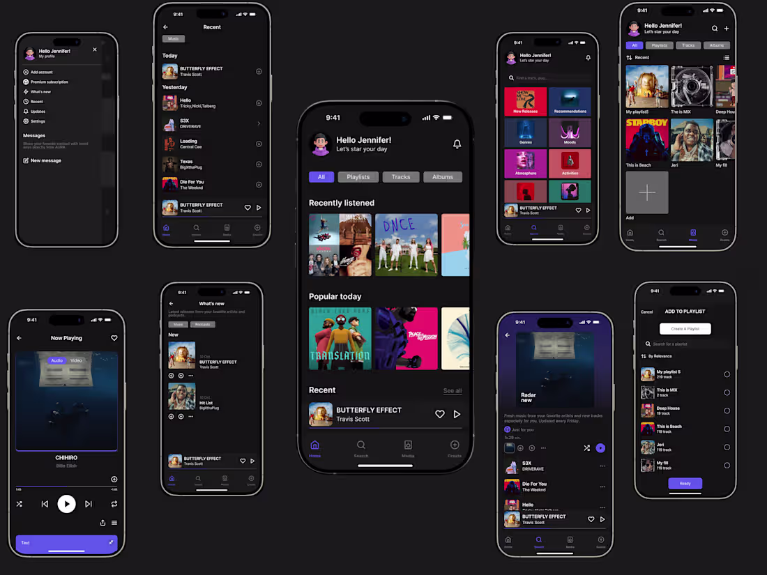 Cover image for Aura Music App – UI/UX