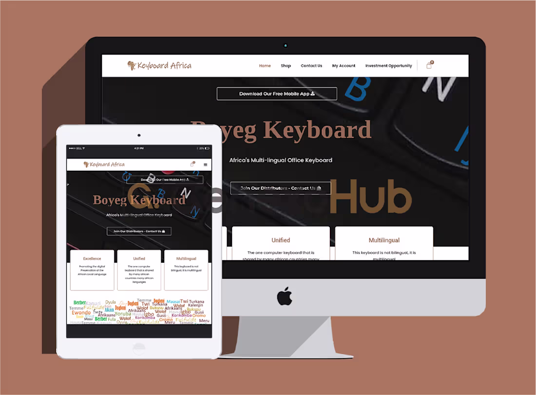 Cover image for Keyboard Africa is an online
