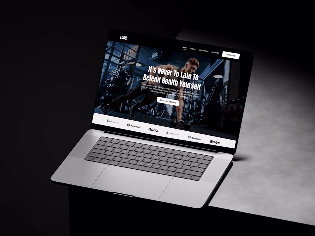 Cover image for Gym Webdesign