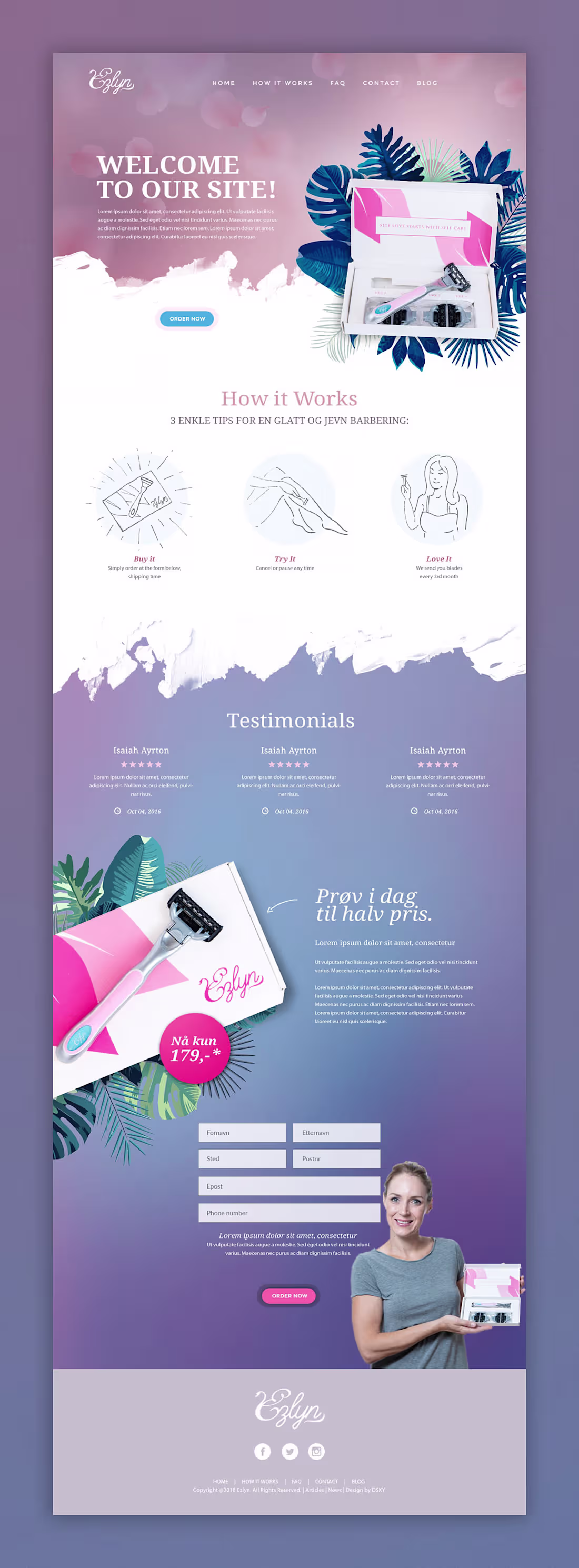 Cover image for ezlyn website design 