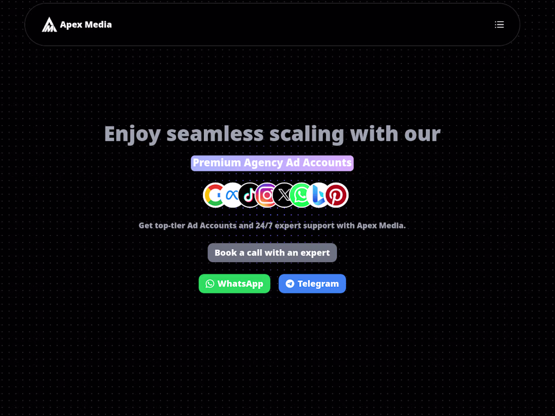 Cover image for Apex Media - NextJS Landing Page