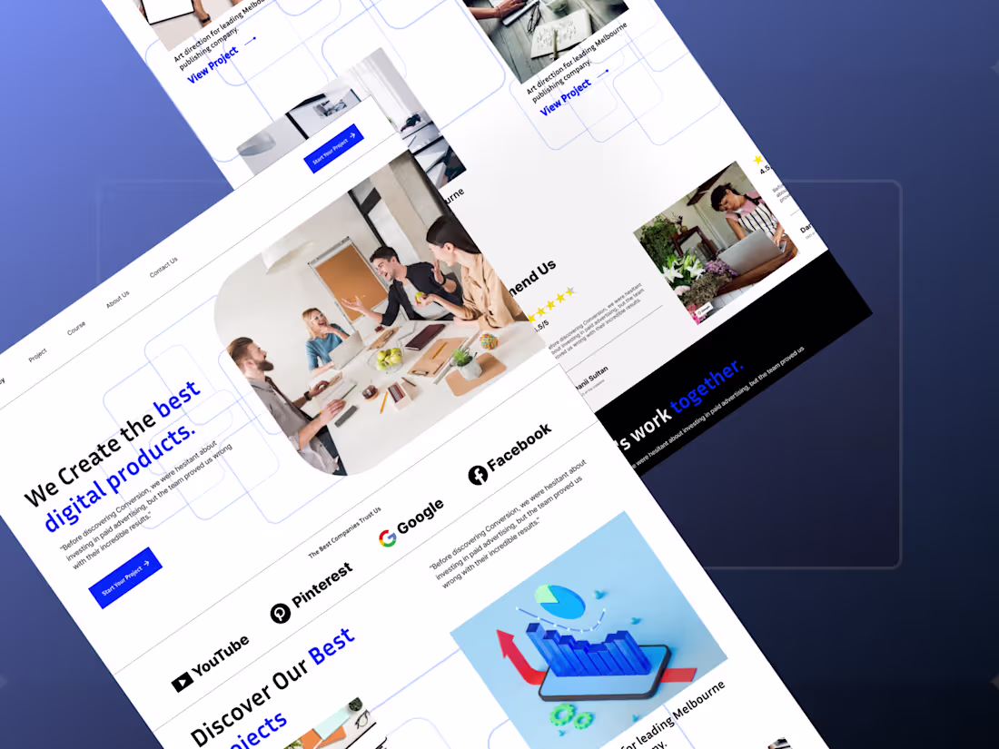 Cover image for Title:

Digital Agency Website – Landing