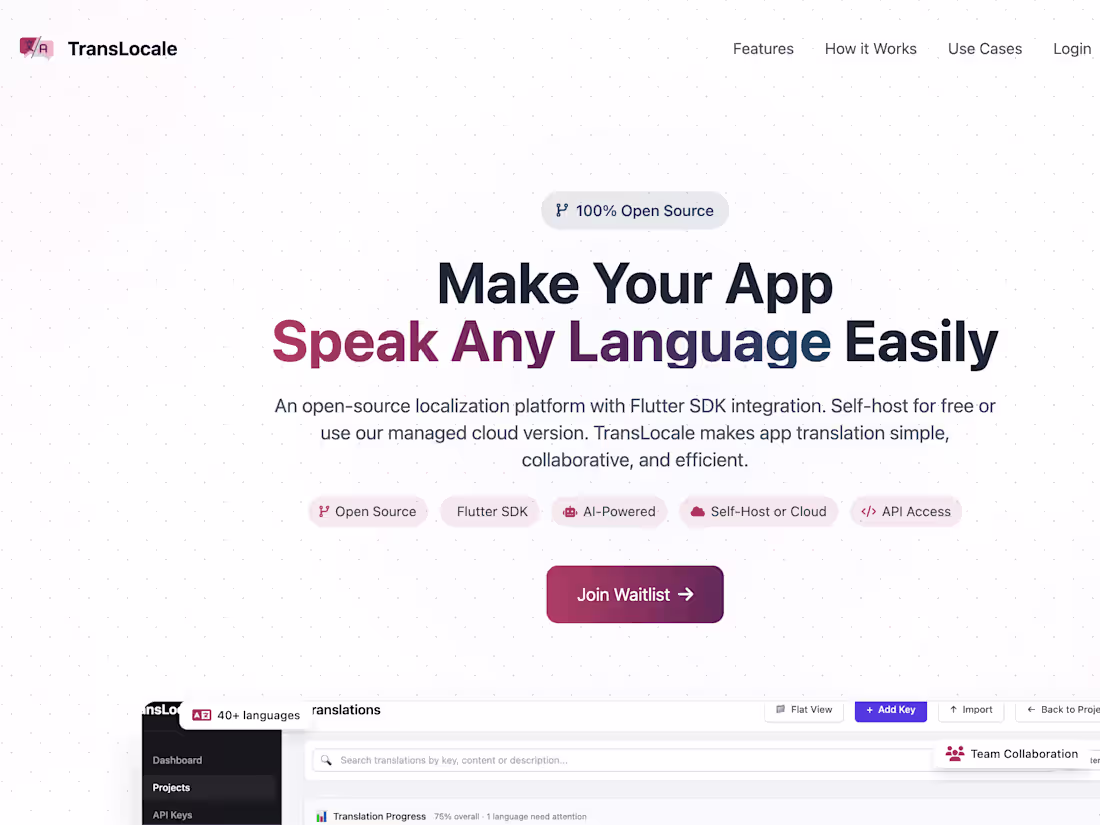 Cover image for Fullstack Development of Translocale.io