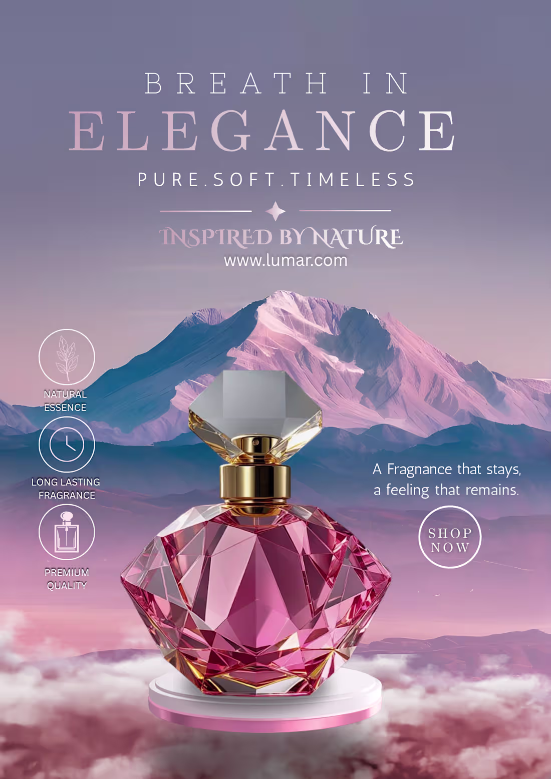 Cover image for Luxury Perfume Advertisement Poster designed