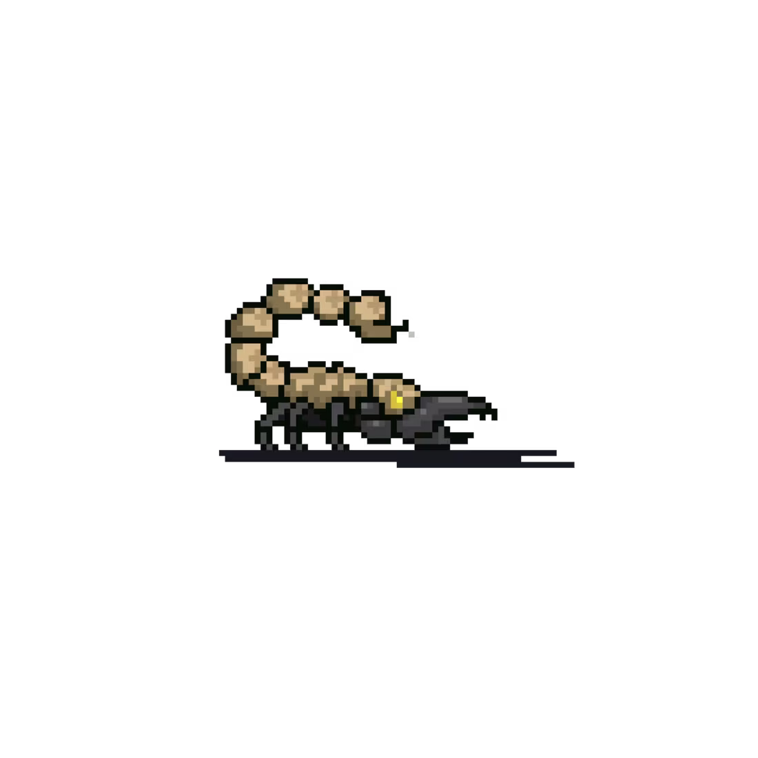Cover image for Biomechanical Foe: Pixel Art Scorpion Boss Sprite Sheet Cohe...