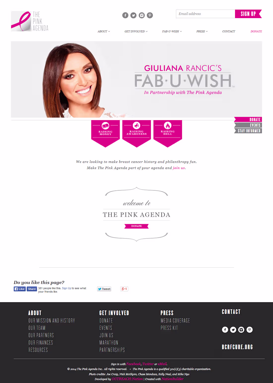 Cover image for NationBuilder website for a nonprofit