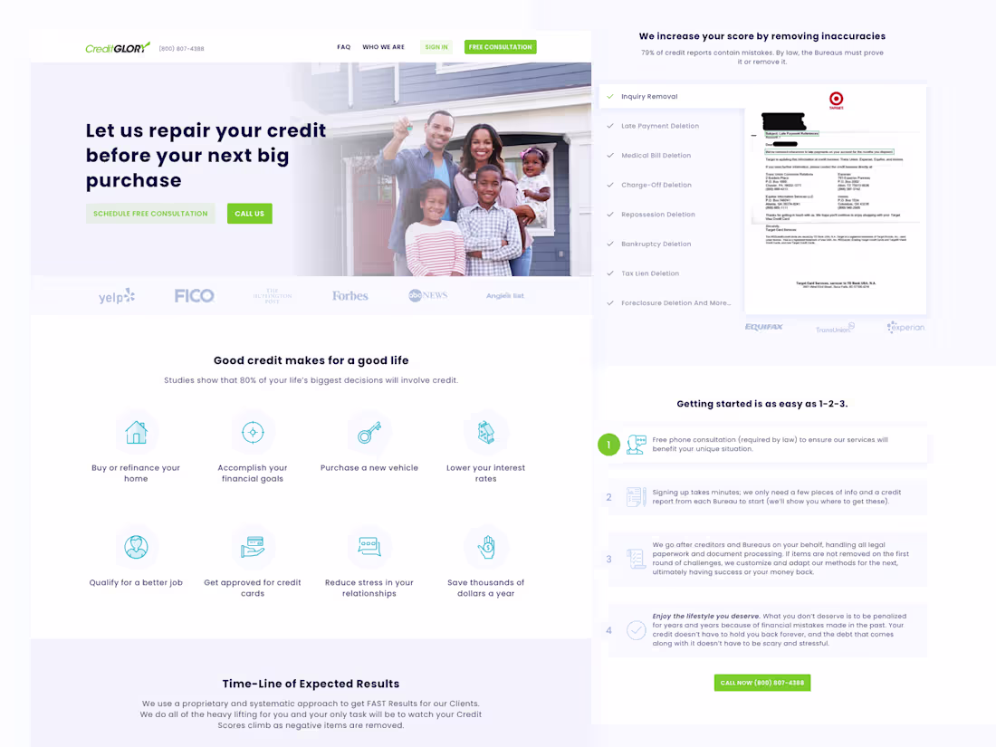 Cover image for Credit Company Website
