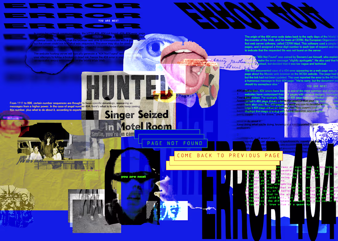 Cover image for ERROR404 page : LANDING PAGE
