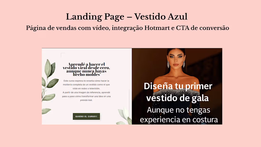 Cover image for Conversion-focused landing page connected to