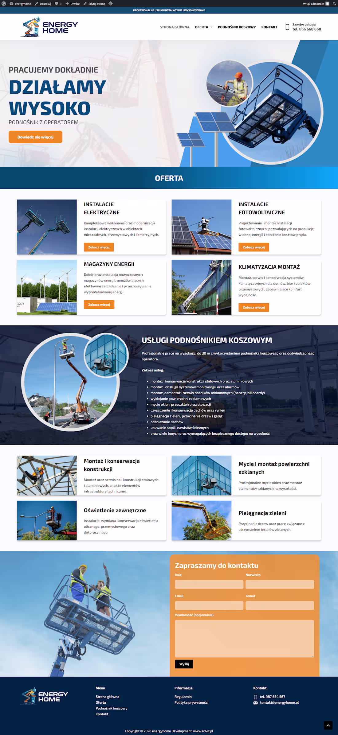 Cover image for The website is a modern,