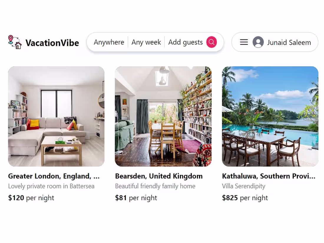 Cover image for VacationVibe App