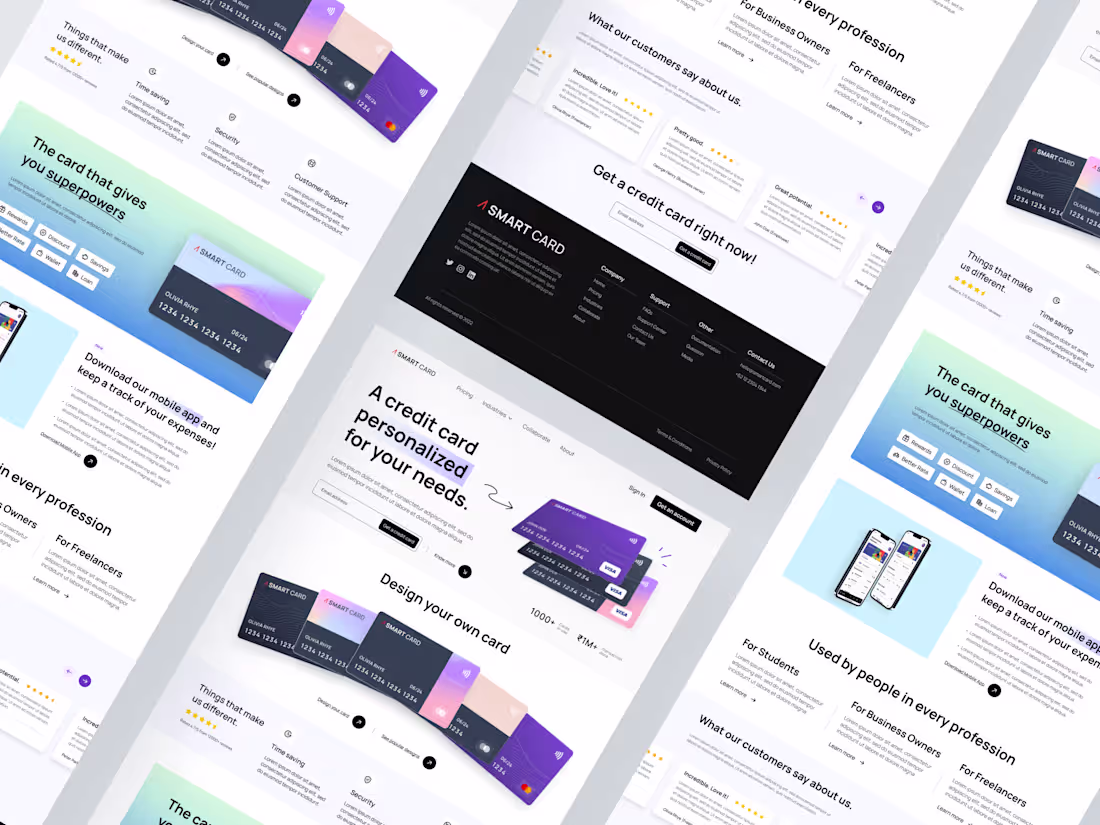 Cover image for Smart Card - Web Design and UX