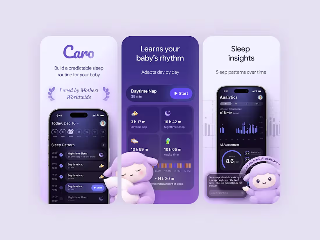 Cover image for Baby Sleep Tracker App Screenshots