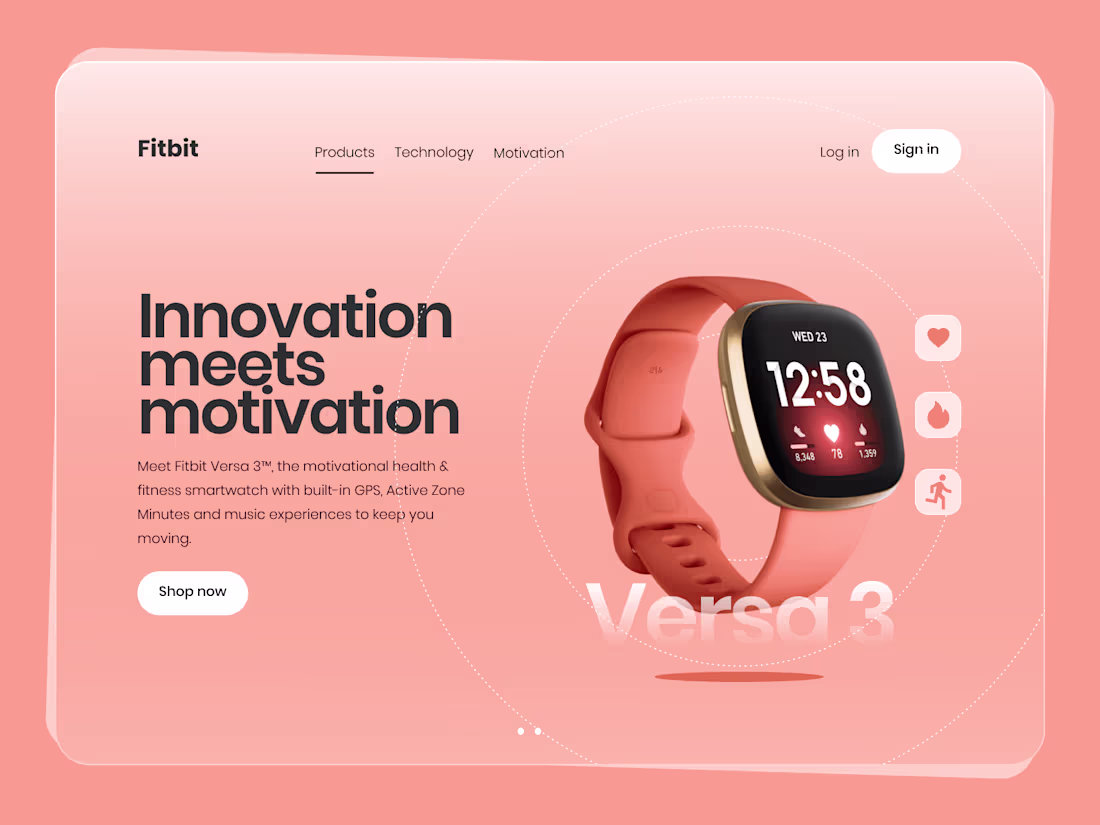 Cover image for Fitbit Landing page redesign concept