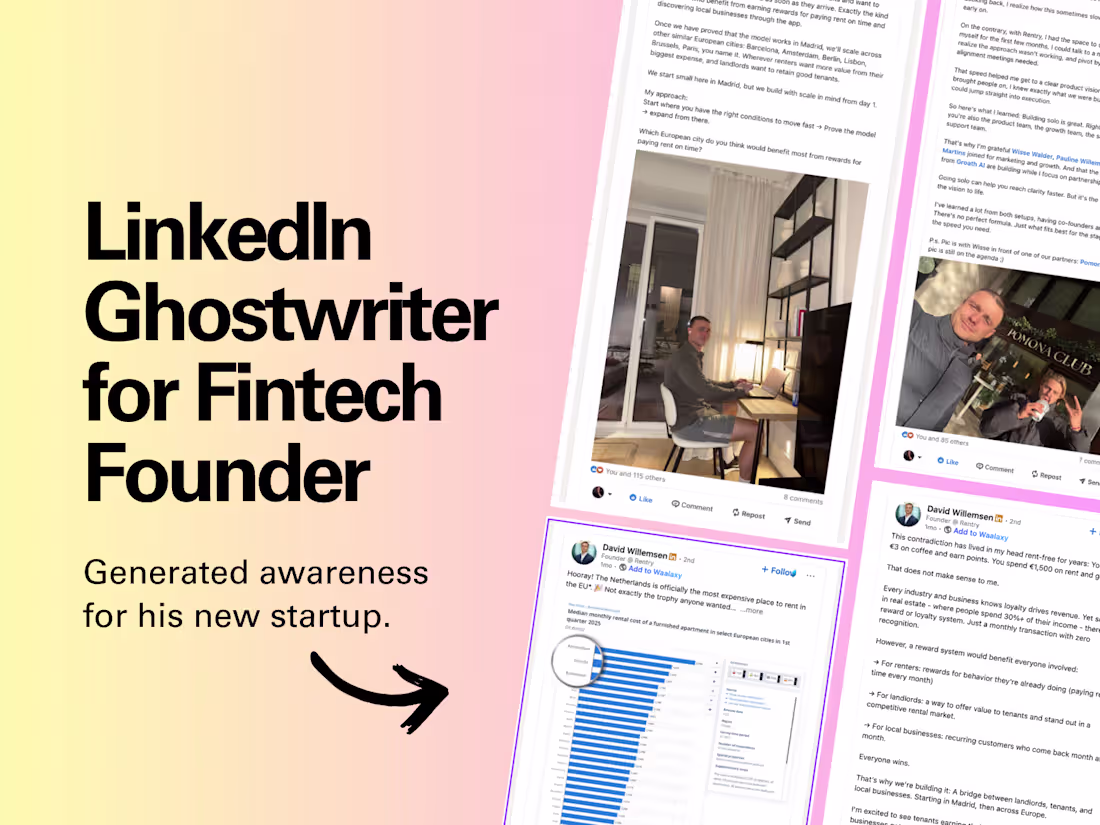 Cover image for Hire an Expert LinkedIn Ghostwriter for Fintech Success