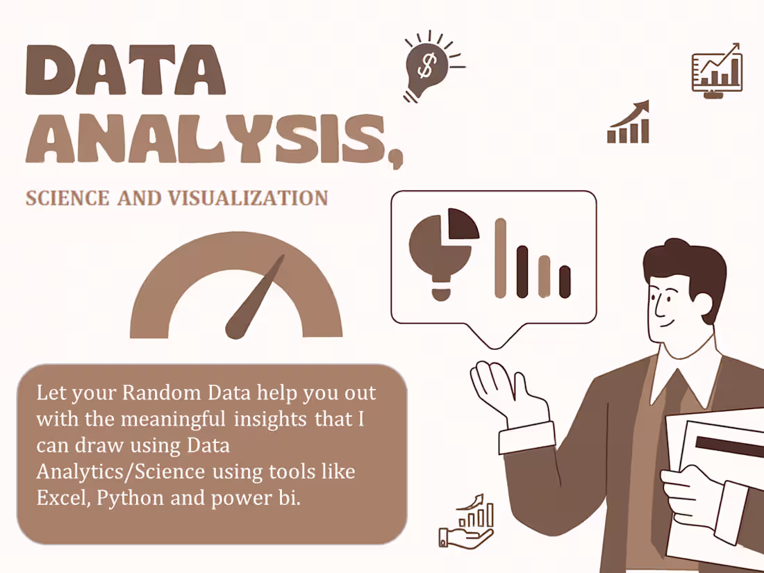 Cover image for I can work with raw data to help them turn into useful insights.