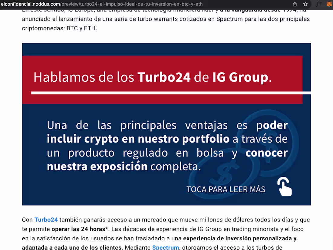 Cover image for Turbo24: el impulso ideal de tu inversión en BTC y ETH - elconf…