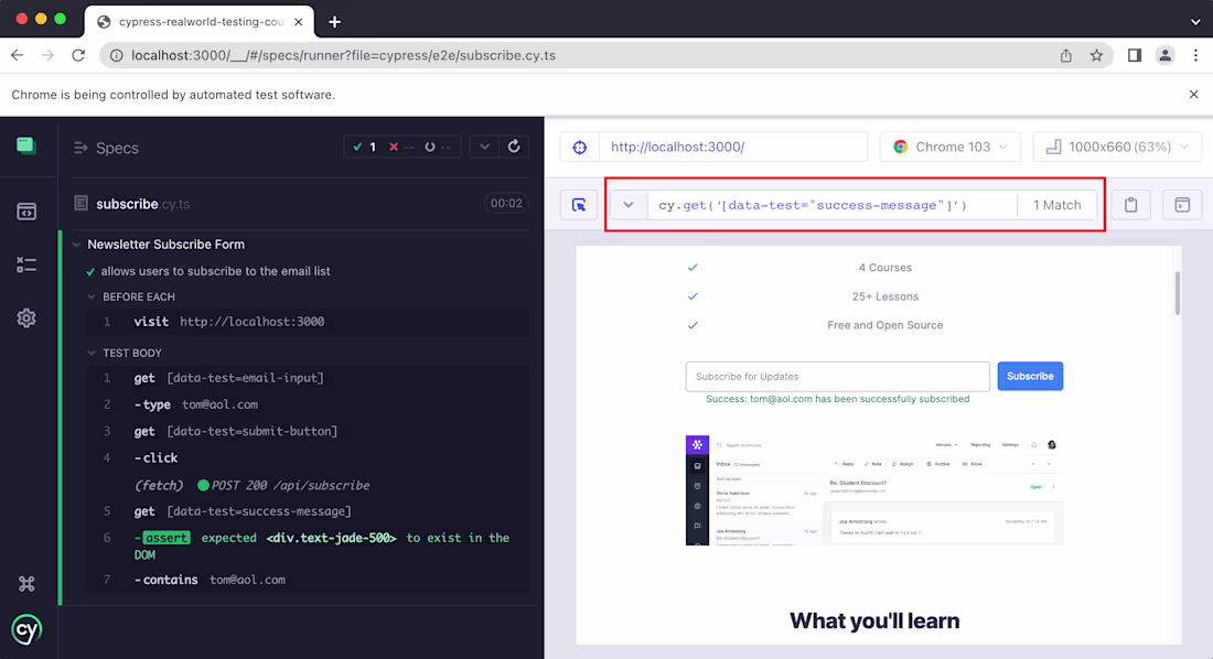 Cover image for Create a Cypress Test for your Webapplication
