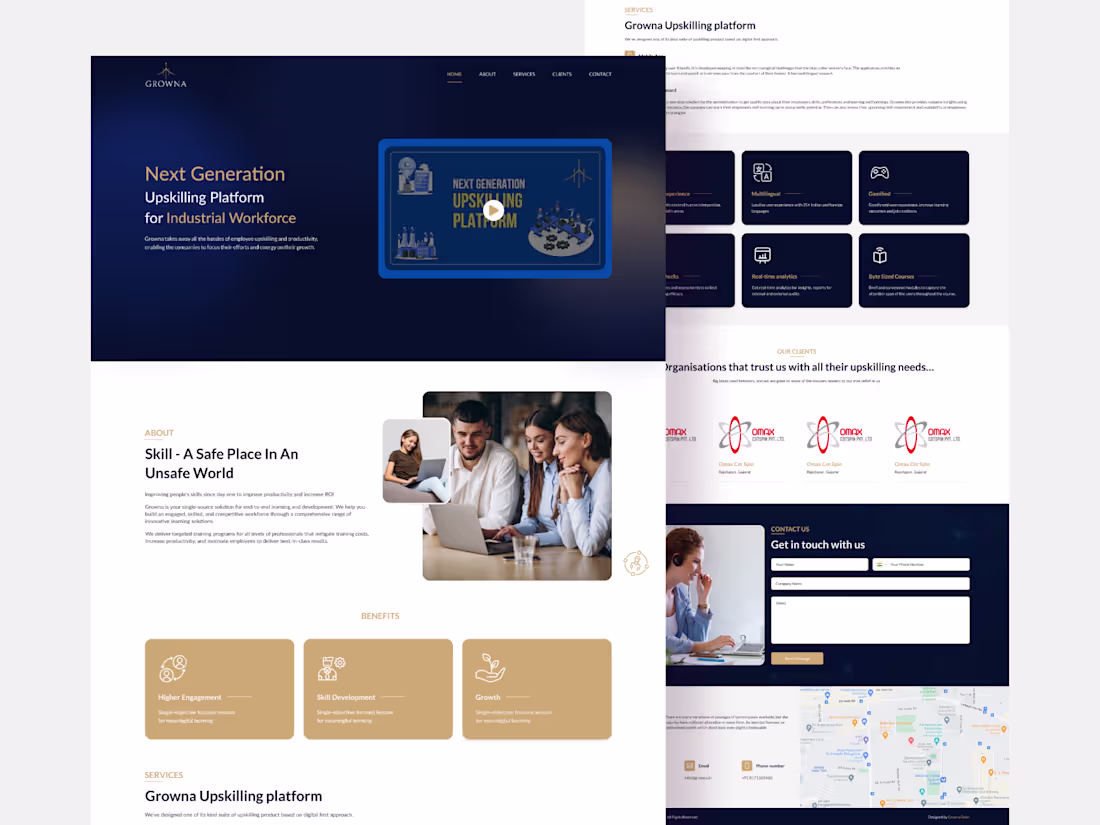 Cover image for Upskilling Platform - Website UI UX Design